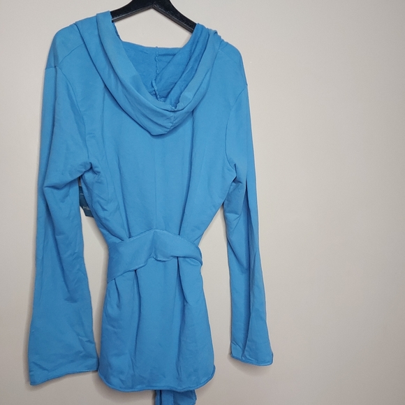 Lucky Brand hooded belted cardigan Blue Size XL - Picture 6 of 6